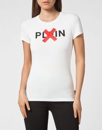 Philipp Plein T-Shirt Round Neck Women in White at Nordstrom, Size Xx-Large