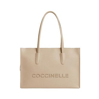 Coccinelle Myrtha26 Tote Bag - female - Coccinelle - Shopping Bags - Beige - ONE SIZE - Bags