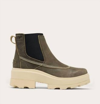 Sorel Womens Joan Frwd Chelsea Boot In Canoe