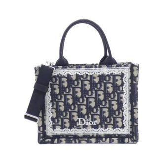 Dior Pre-owned Oblique Book Tote Mini Canvas Tote Bag - Pre-owned - Mujer - Azul - ONE SIZE