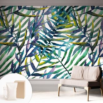 Tulup Carta Da Parati - Murale Alla Moda Decorazione - Camera Da Letto - Con Colla Gratuita Vegetazione Esotica 312x219 Cm