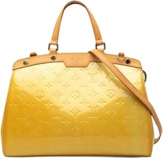 Louis Vuitton Pre-owned Brea MM - Dames - Vintage Handtas - Geel - ONE Size - Leer - Vintage
