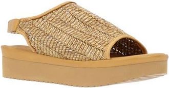 L'Amour Des Pieds Ashwin Platform Slingback Sandal in Natural at Nordstrom, Size 9.5