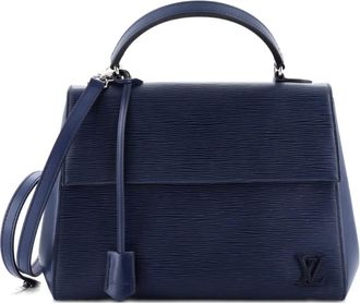 Louis Vuitton Cluny Top Handle Bag Epi Leather MM satchel - Blu