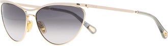 Chlo&eacute; Gold Metal Uma Sunglasses