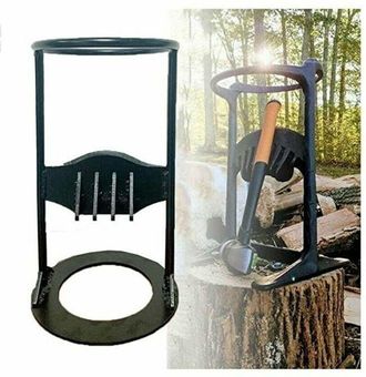 OEM Divisor De Le&ntilde;a, Divisor Manual De Troncos, Cu&ntilde;a Para Partir Le&ntilde;a, Negro