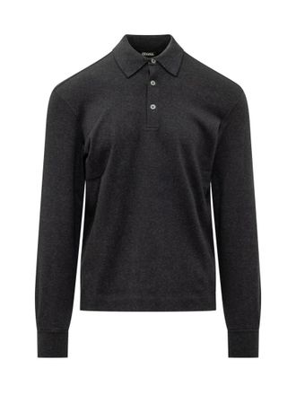 Ermenegildo Zegna Dark Grey Solid Polo