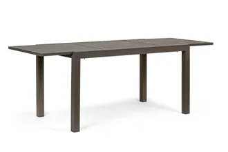 BIZZOTTO Mesa de aluminio laminado 160-240X90 marr&oacute;n