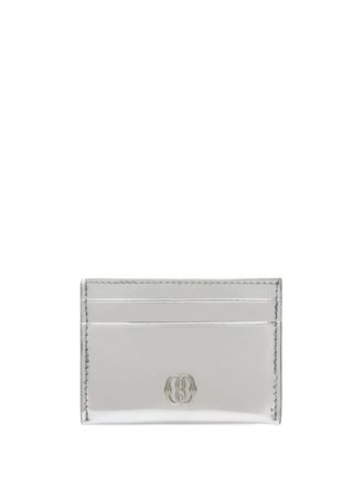 Bally Emblem CCH leather cardholder - women - Bovine Leather (top grain) - One Size - Silver