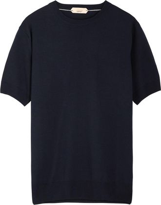 Aurélien Wool T-shirt - Navy - XL