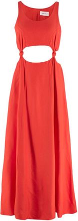 Bondi Born Sunset Orange Cut Out Maxi Dress Size S