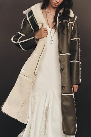 Stand Studio Patrice Sherpa Fleece Coat Jacket