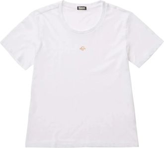 Blauer Minimal Logo T-Shirt Pumpies - Dames - T-shirts - Wit - S - Katoen - Tops