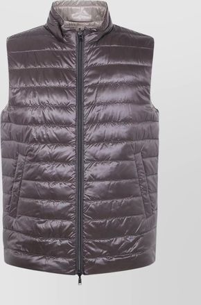 Herno quilted sleeveless high collar side pockets