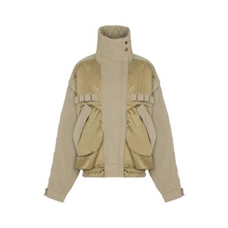 Balmain Outerwear Balmain - female - Balmain - Light Jackets - Green - XS - Jackets