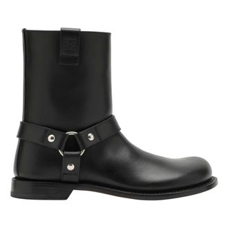 Loewe Schoenen, Dames, Zwart, 37 EU, Leer, Stijlvolle Biker Boot