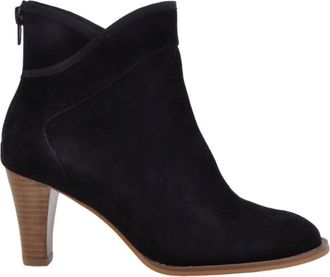 Sofie Schnoor Elegante Veronica Zwarte Su&egrave;de Laarzen - Dames - Laarzen met Hak - Zwart - 36 EU - Su&egrave;de - Schoenen