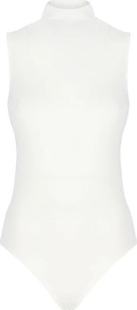 Wolford Witte Modal Top met hoge hals - Dames - Bodies - Wit - M - Wol - Tops
