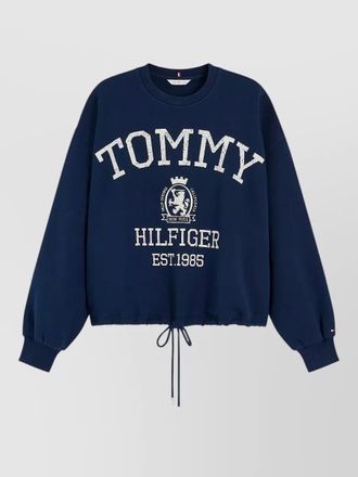 Tommy Hilfiger varsity crest modern logo crew sweatshirt