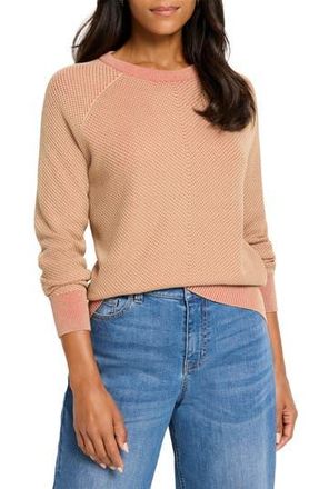 Nic+Zoe Textured Crewneck Sweater in Red Multi at Nordstrom Rack, Size X-Small