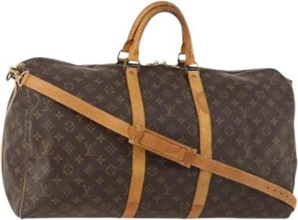 Louis Vuitton Pre-owned Weekend Bags, female, Brown, Size: ONE SIZE Pre-owned Keepall Bandouli&egrave;re 55