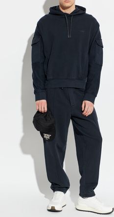 Emporio Armani Cargo Trousers, Mens, Navy Blue