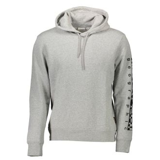 Napapijri Mens Gray Cotton Men Sweater - Grey - Size 2XL