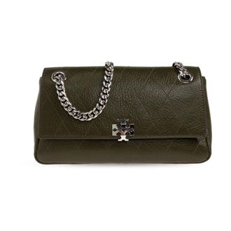 Tory Burch Charlie Quilted Small - - Bags - Donna - Verde - ONE SIZE