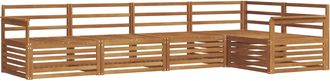 vidaXL Conjunto De Sof&aacute;s De Exterior 5 Uds. Natural Vidaxl