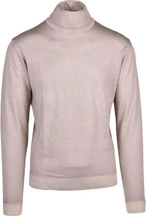 Wool & Co Truien & Vesten, Heren, Beige, M, Wol, Sottogiacca