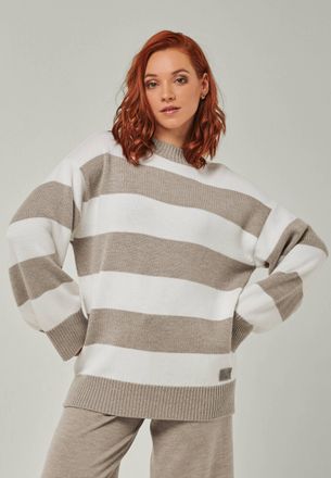 You Look Perfect PULLOVER FELIA - L&auml;ssiger Blockstreifen Pullover aus Merino