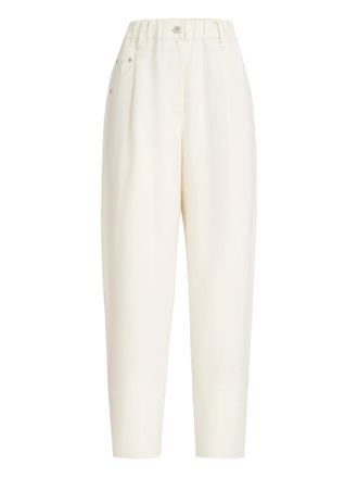 Brunello Cucinelli belt-loop trousers - Neutrals