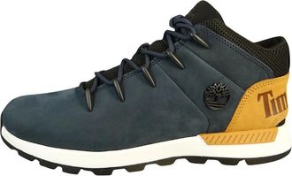 Timberland Sprint Trekker Mid Trainer - Heren - Schoenen - Blauw - Maat: 44 1/2 EU Leer