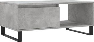 vidaXL Vidaxl - Coffee Table Concrete Grey 90x50x36.5 cm Engineered Wood