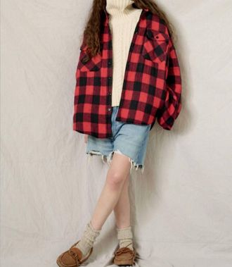 Denimist Cpo Shirt Jacket In Plaid