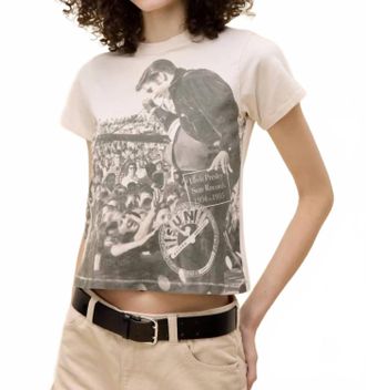 Daydreamer Sun Records Elvis In Concert Tee In Dirty White