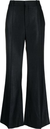 Chloé Wool And Silk Blend Flared Leg Trousers