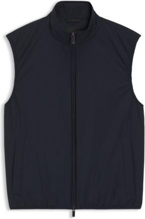 BOSS Knit-trim gilet with water-repellent finish