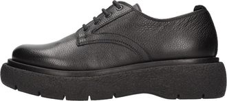 Carmens Platte schoenen Zwart - Dames - Veterschoenen - Zwart - 36 EU - Leer - Schoenen