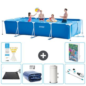 Intex Piscina Con Estructura Rectangular - 450x220x84 Cm - 7-piezas S78