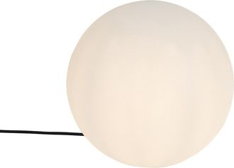 QAZQA Moderno L&aacute;mpara De Exterior Moderna Blanca 35 Cm Ip65 - Nura Pl&aacute;stico Esfera Adecuado Para Led Max. 1 X 23 Watt - Qazqa