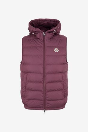 Moncler Kurze gesteppte Kapuzenweste Marseillan