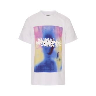 Purple T-Shirts, male, White, Size: M Afterimage Tee