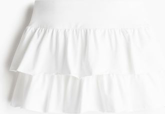 H&M Mini-Stufenjupe aus Jersey - White