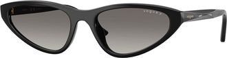 Vogue Eyewear VO5726SU Polarized W44/T3 Womens Sunglasses Black Size 55