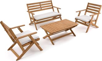 La Redoute Interieurs Plooibare tuinsalon in acacia, Solara