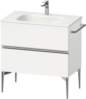 Duravit Duravit - Sivida Mueble Bajo Lavabo, 2 Cajones, Tirador Cromado