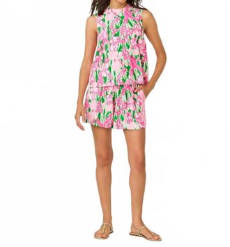 Lilly Pulitzer Bal Harbour Stretch Short In Putting Green Hannah Engineered
