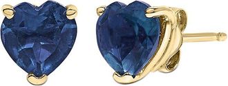 House of Brilliance Haus Of Brilliance Colorful Gemstones 14K 0.90 Ct. Tw. Sapphire Stud Earrings