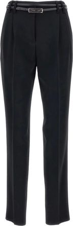 Max Mara Broeken, Dames, Zwart, S, Leer, Gisella Broeken